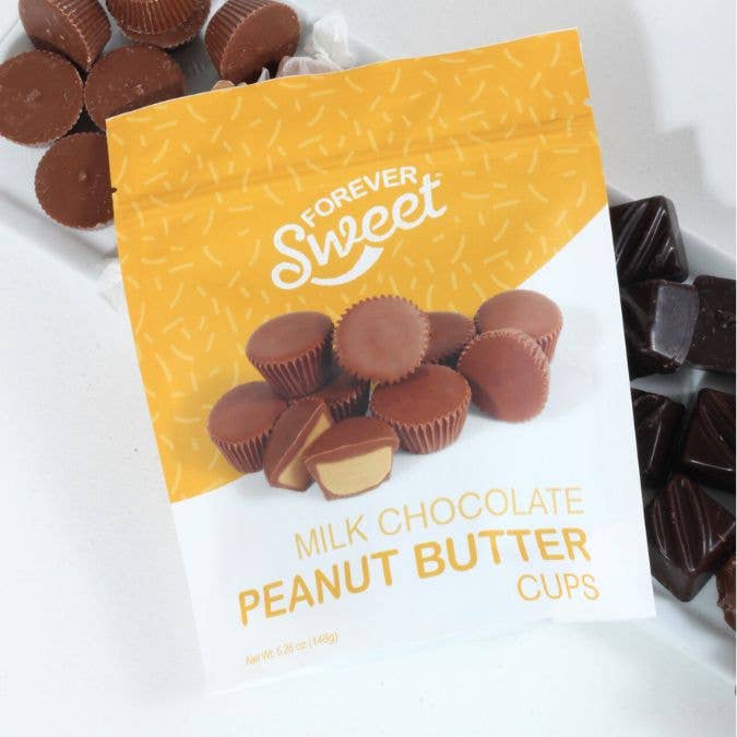 Forever Sweet Milk Peanut Butter Cups 5.25 oz Pouch Bag