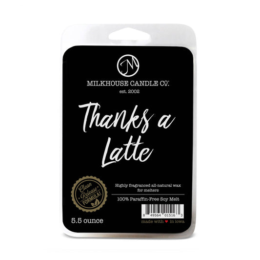 5.5 oz Wax Melts: Thanks a Latte