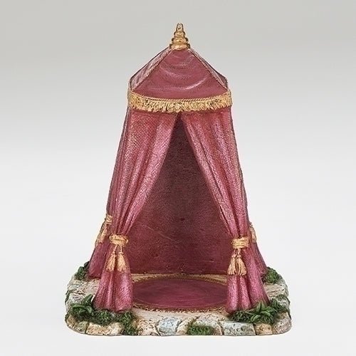 9.75"H BURGUNDY KING'S TENT FOR 5" SCALE NATIVITY FIGURES