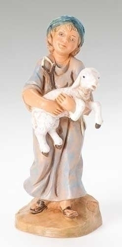 5" SCALE SILAS, BOY SHEPHERD W/SHEEP