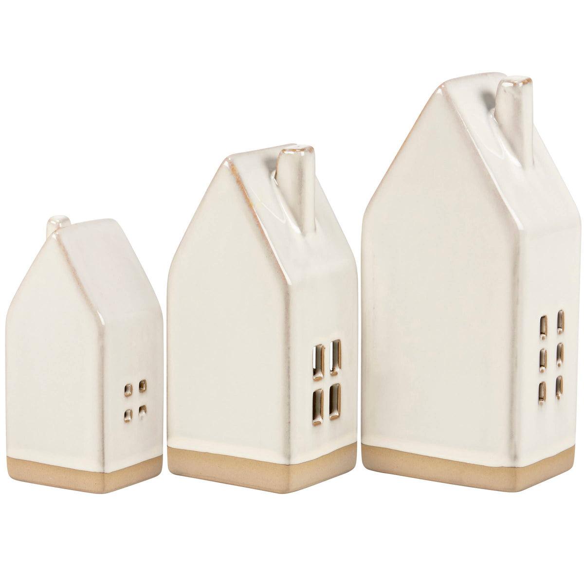 Lighted House Figurine Set