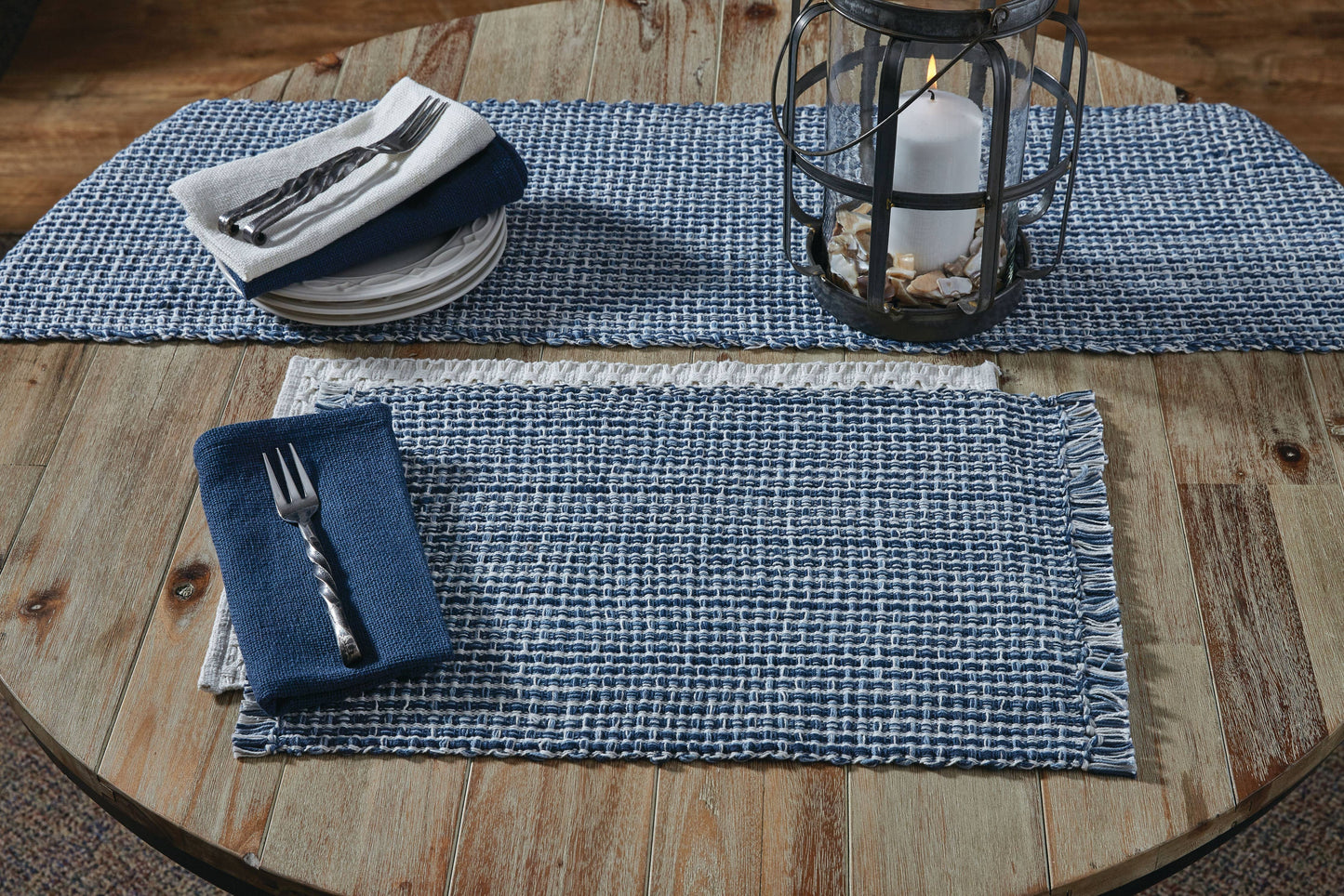 Tweed Placemat - Denim