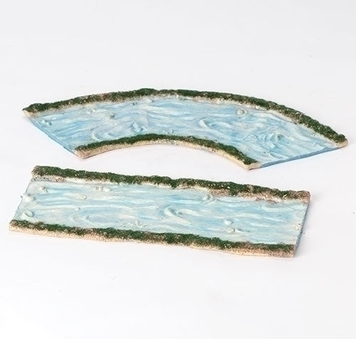 14.5"W 2 PC SET STREAM FOR 5" SCALE NATIVITY FIGURES