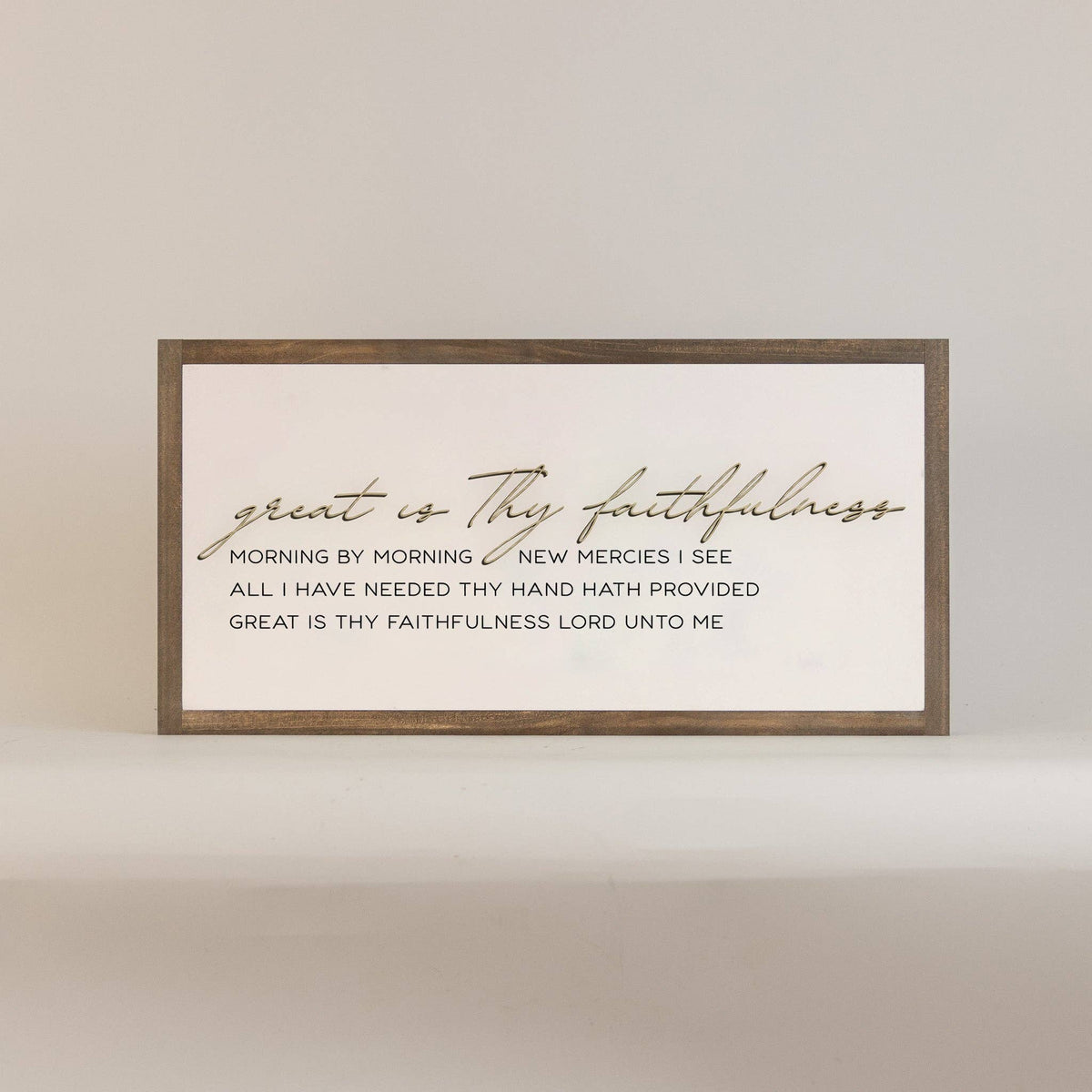 Great Is Thy Faithfulness | Wooden Cutout