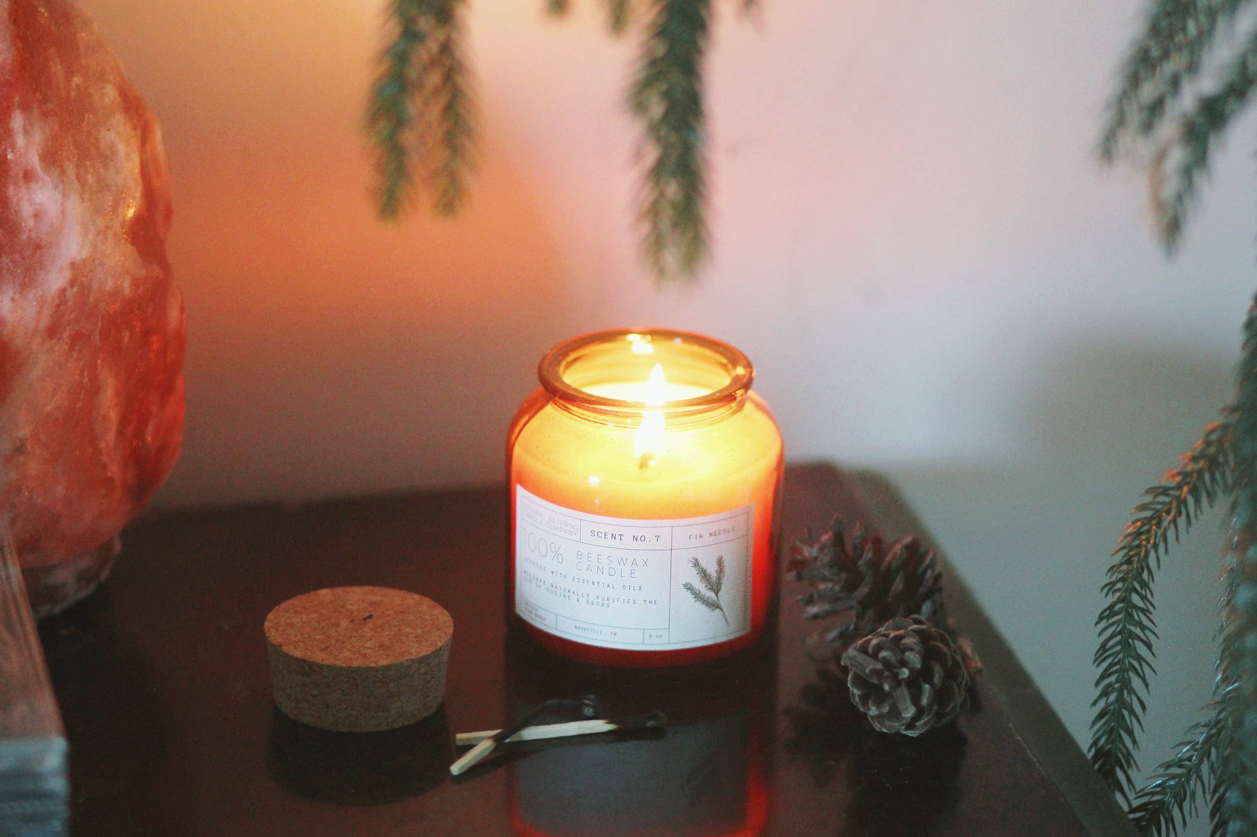 Beeswax Candle: Fir Needle