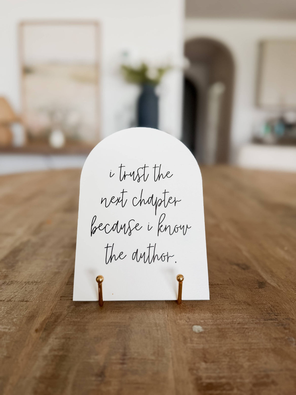 Gold Easel | Wood Arch Easel