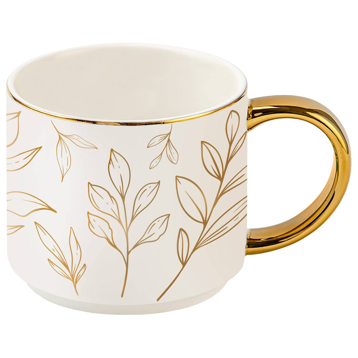 Gold Leaves Coffee Mug