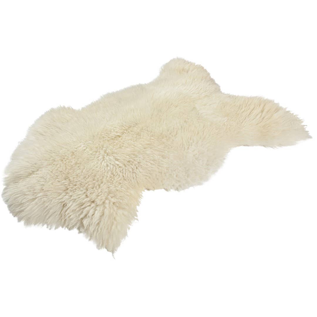 Sheepskin natural white 90-100cm