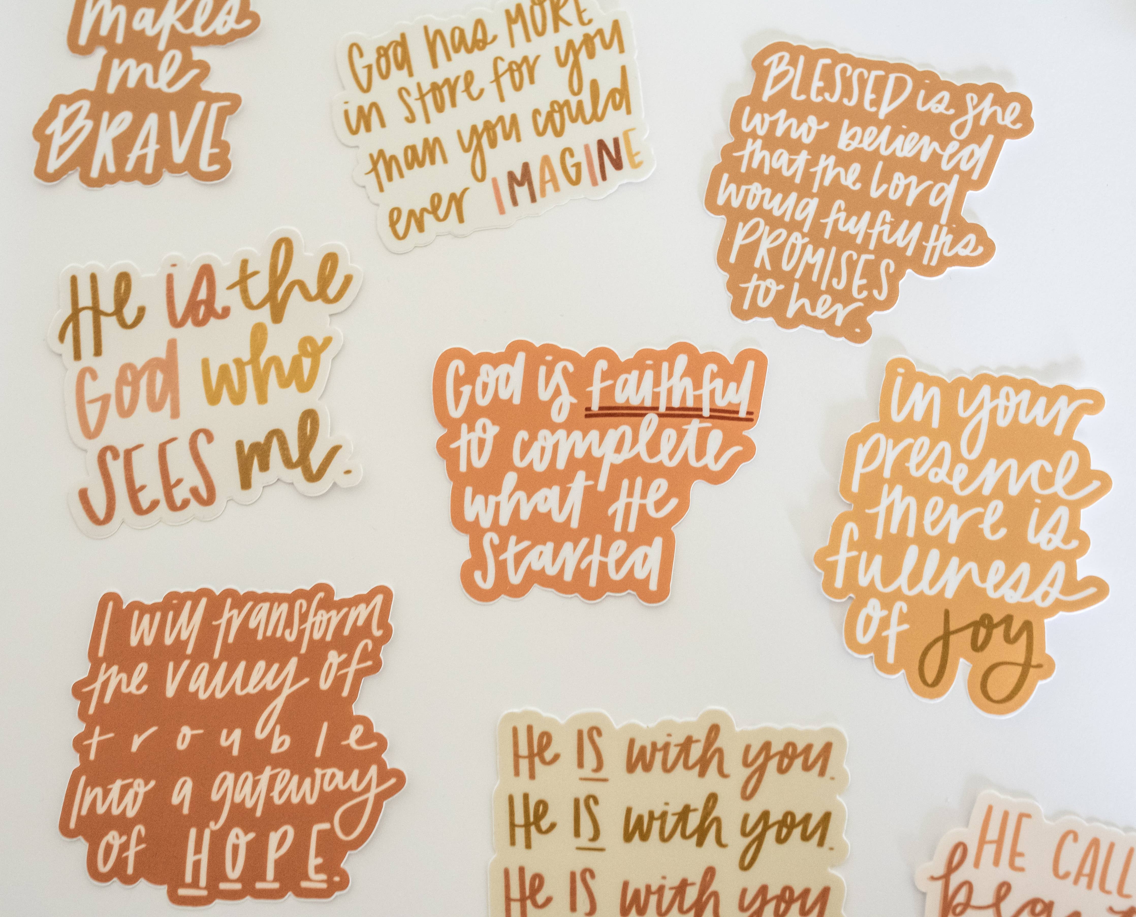 He is With You Sticker | Christian Sticker | Christian Gift