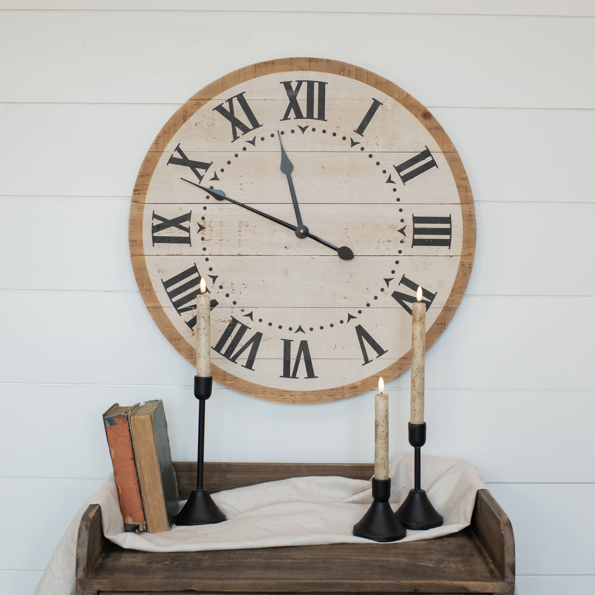 24" NEUTRAL WALL CLOCK