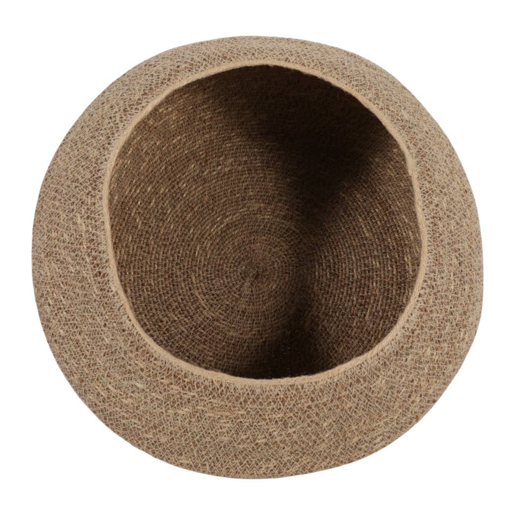 Decorative Basket - Brown Woven Jute, 15 in.