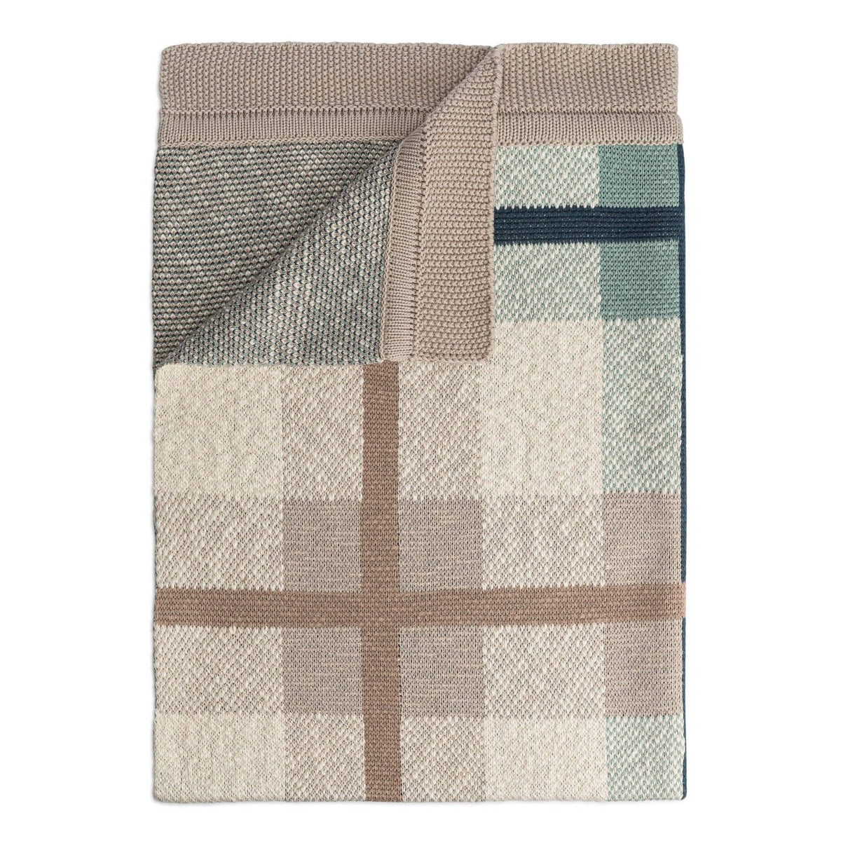 Charlie Farmhouse Knitted Plaid Blanket