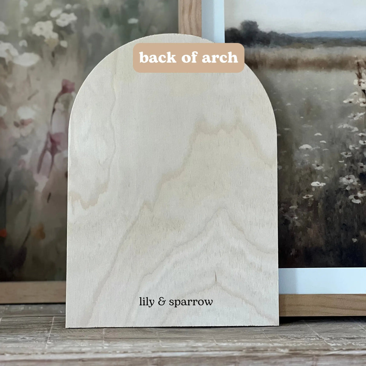I Trust The Next Chapter, Wood Arch: Without Frame / Small