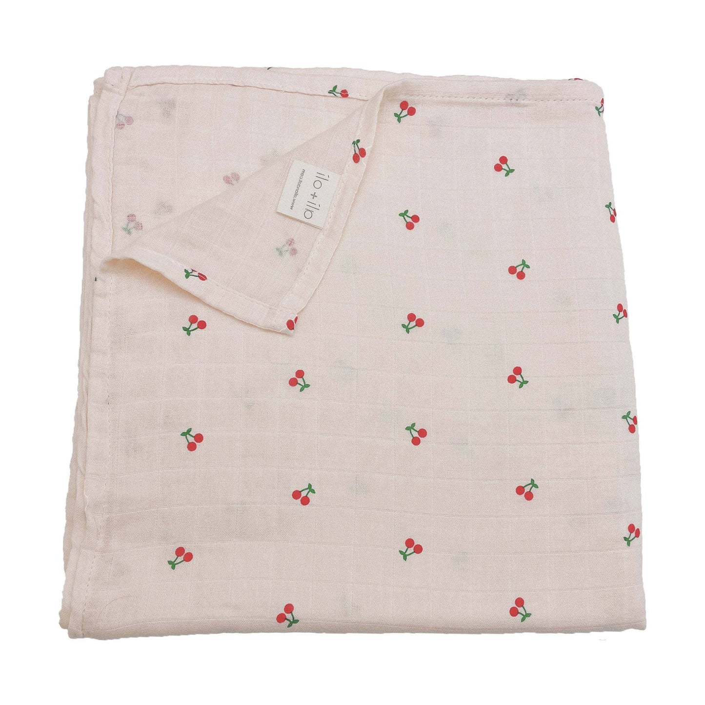 Bamboo Muslin Swaddle Blanket (Cherry)