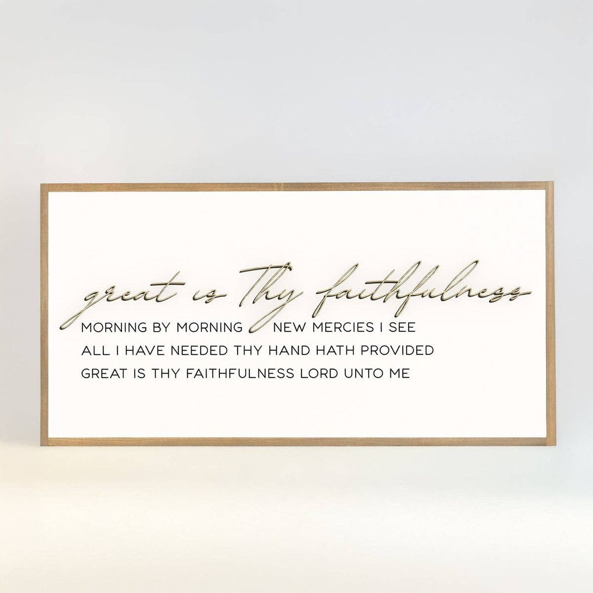 Great Is Thy Faithfulness | Wooden Cutout