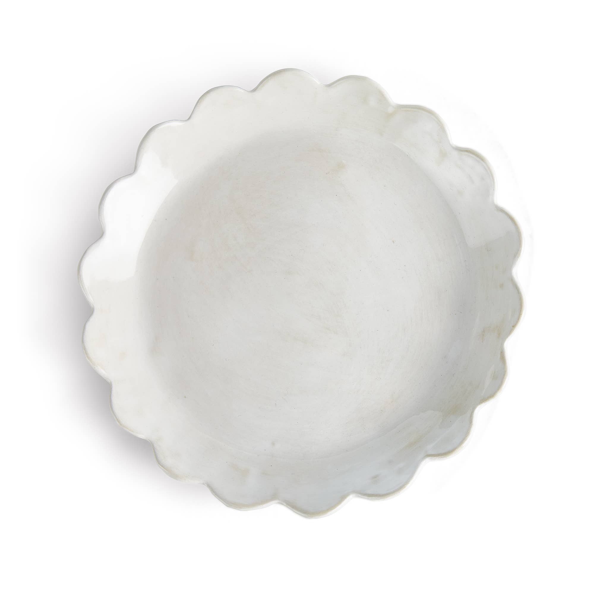 Maddie Round Tray, White