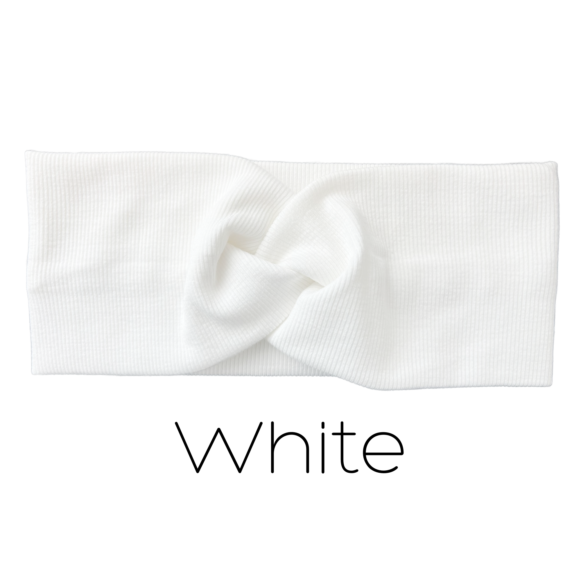 Organic Rib Cotton Twist Headband
