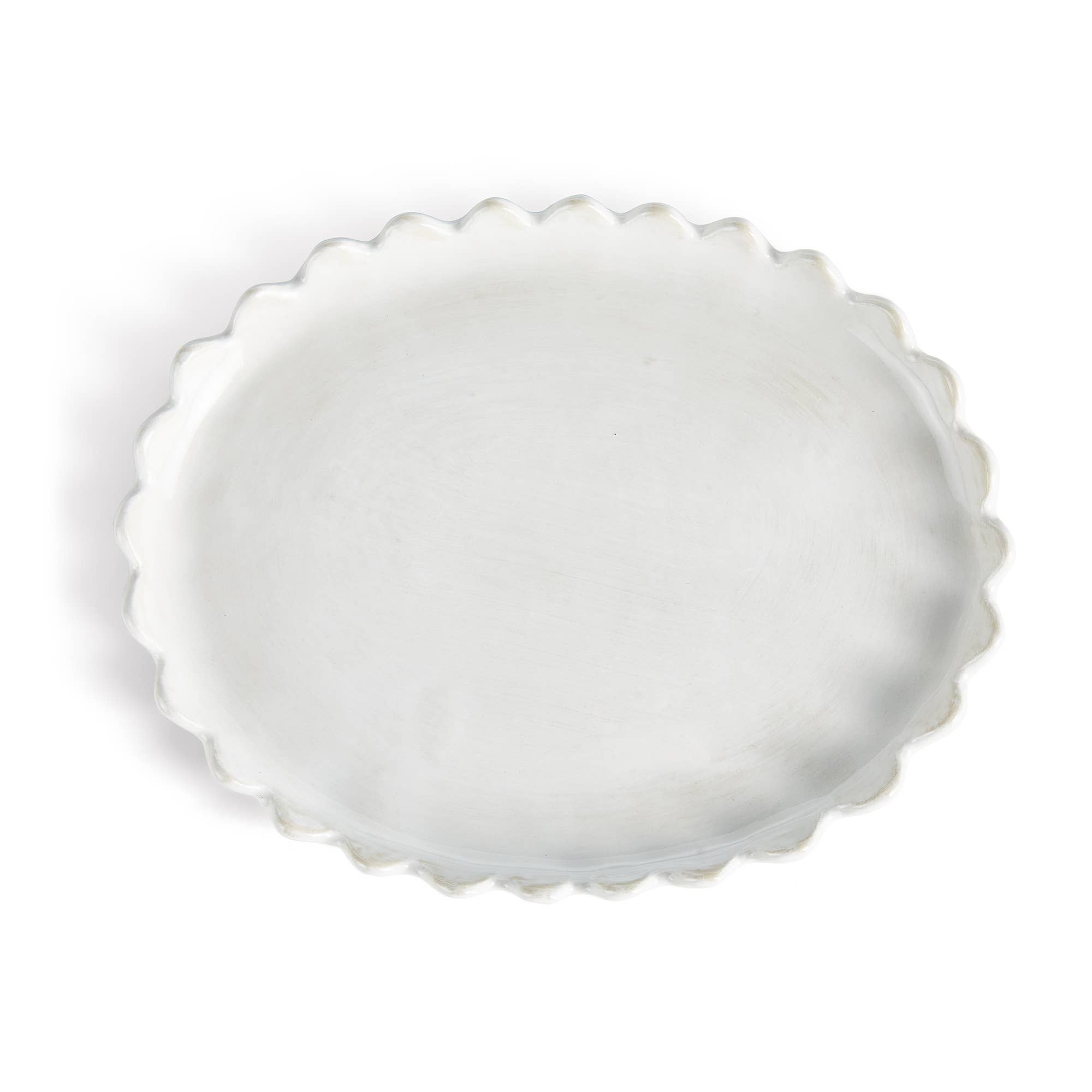 Maddie Oval Tray, White