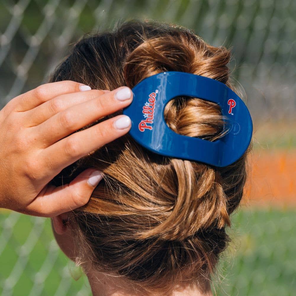 Flat Round Hair Clip | Large | Philadelphia Phillies