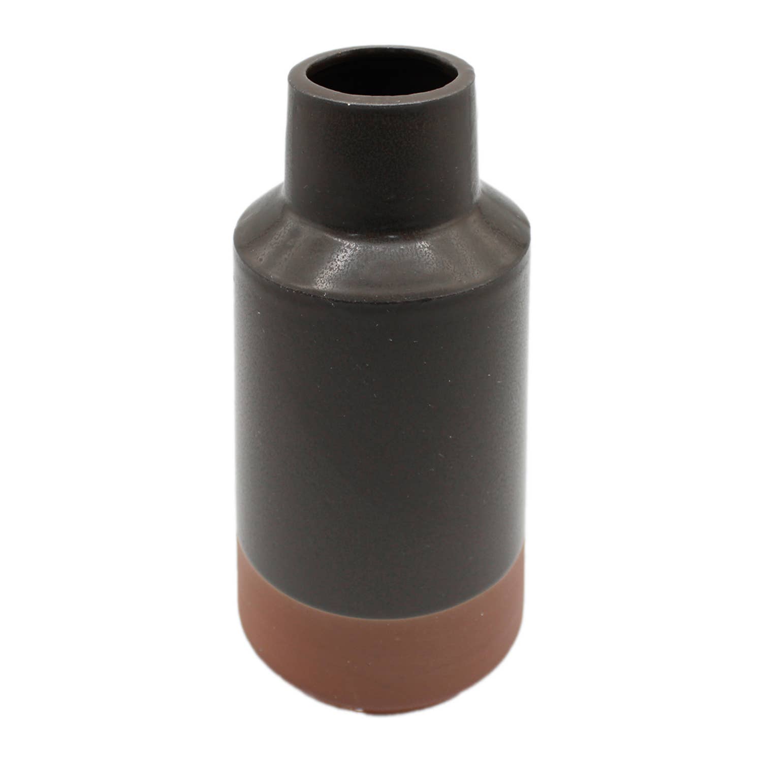 Medium Black and Tan Vase