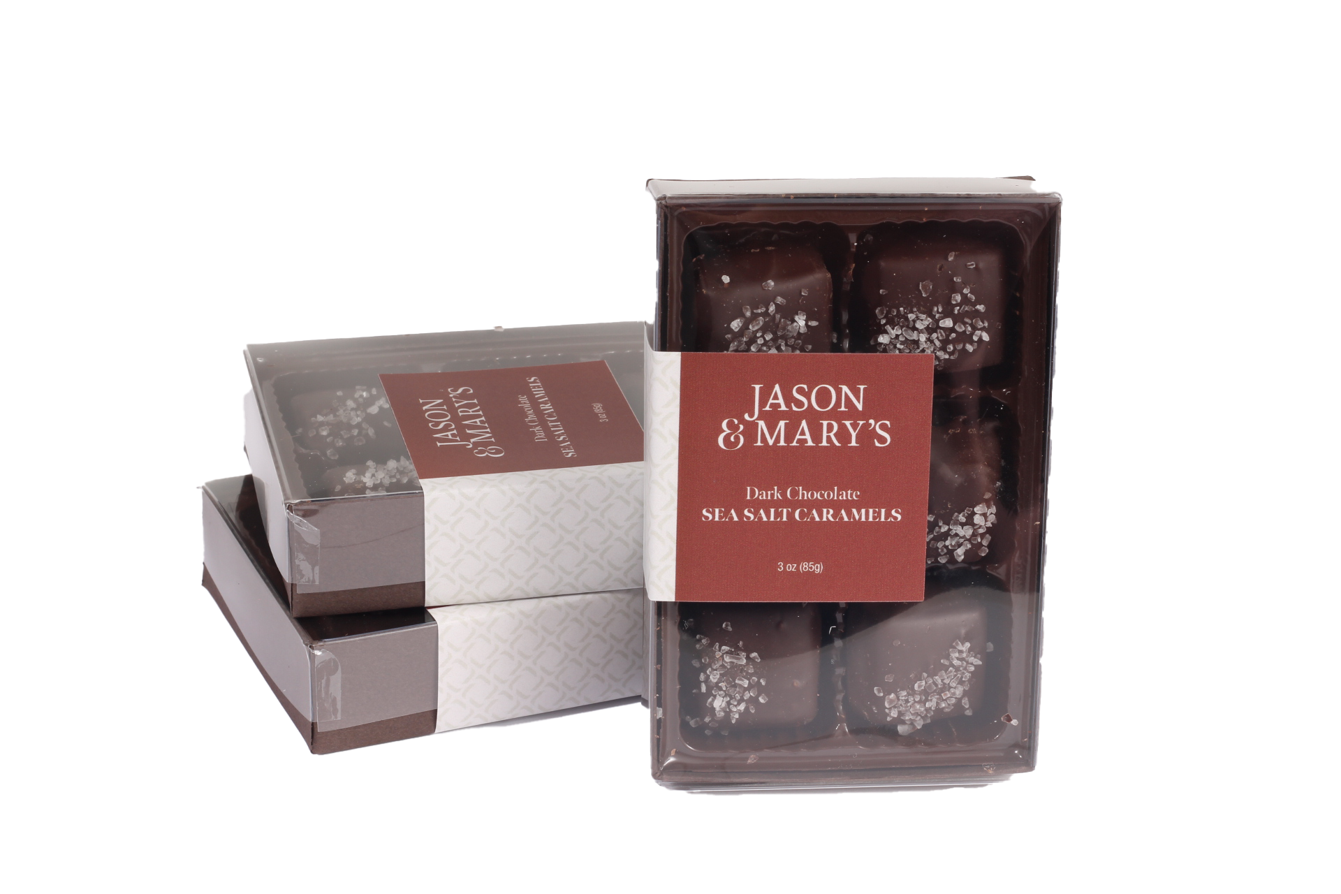 Dark Chocolate Sea Salt Caramels Gift Box