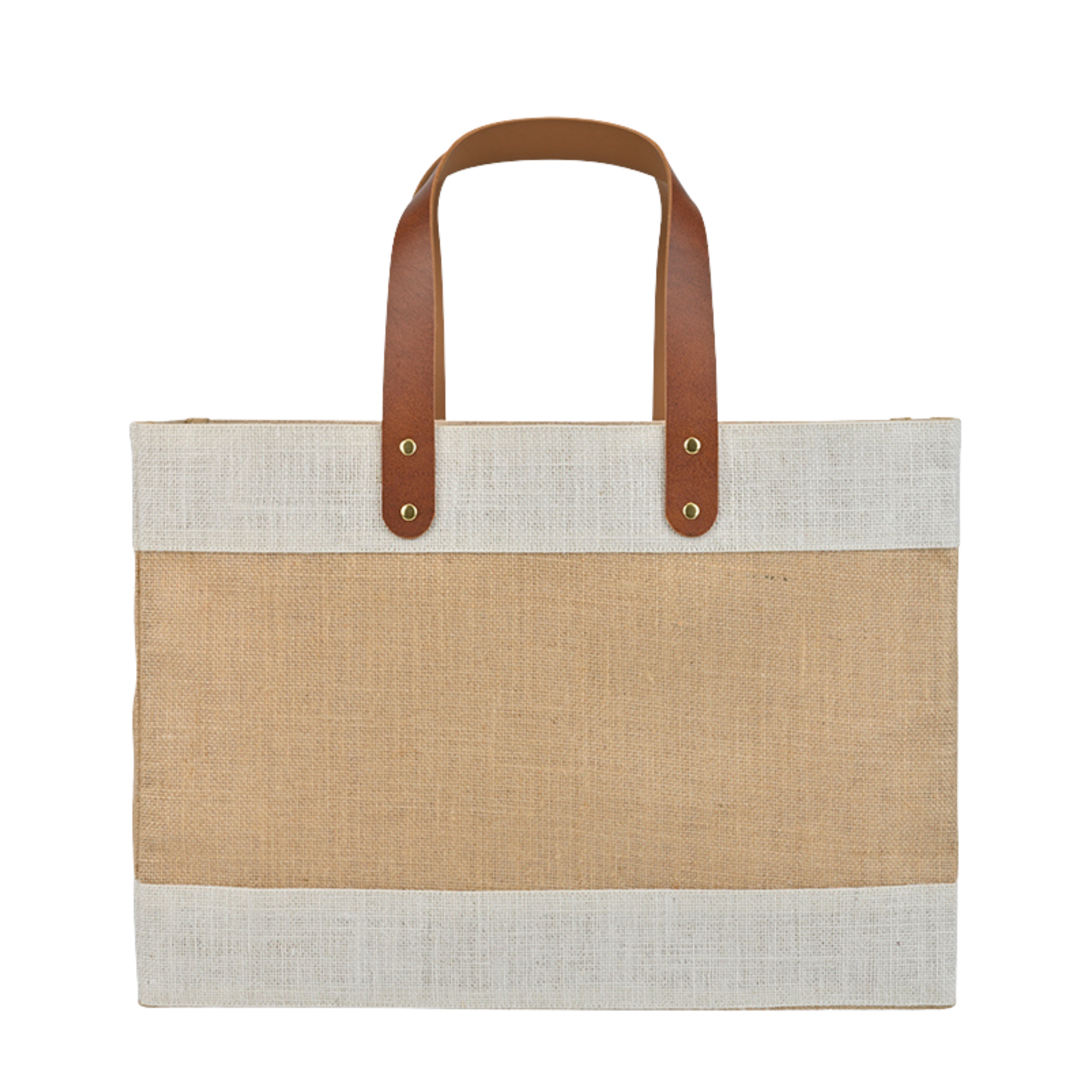 Jute Reusable Market Tote, Cream White