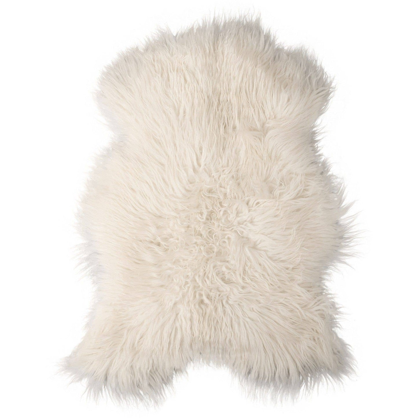 Sheepskin Icelandic curly white 90-110cm