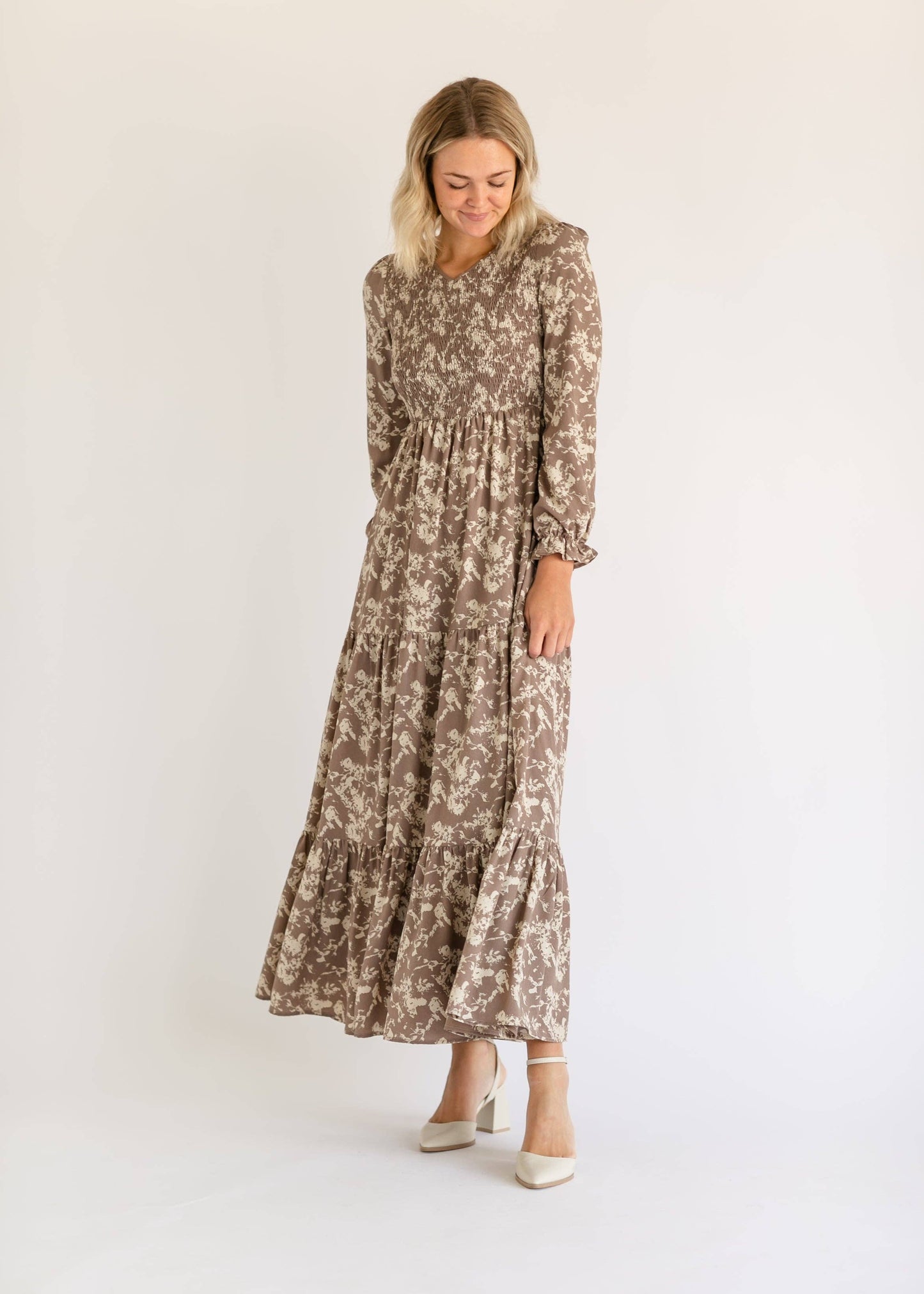 Aurora Floral Long Sleeve Maxi Dress