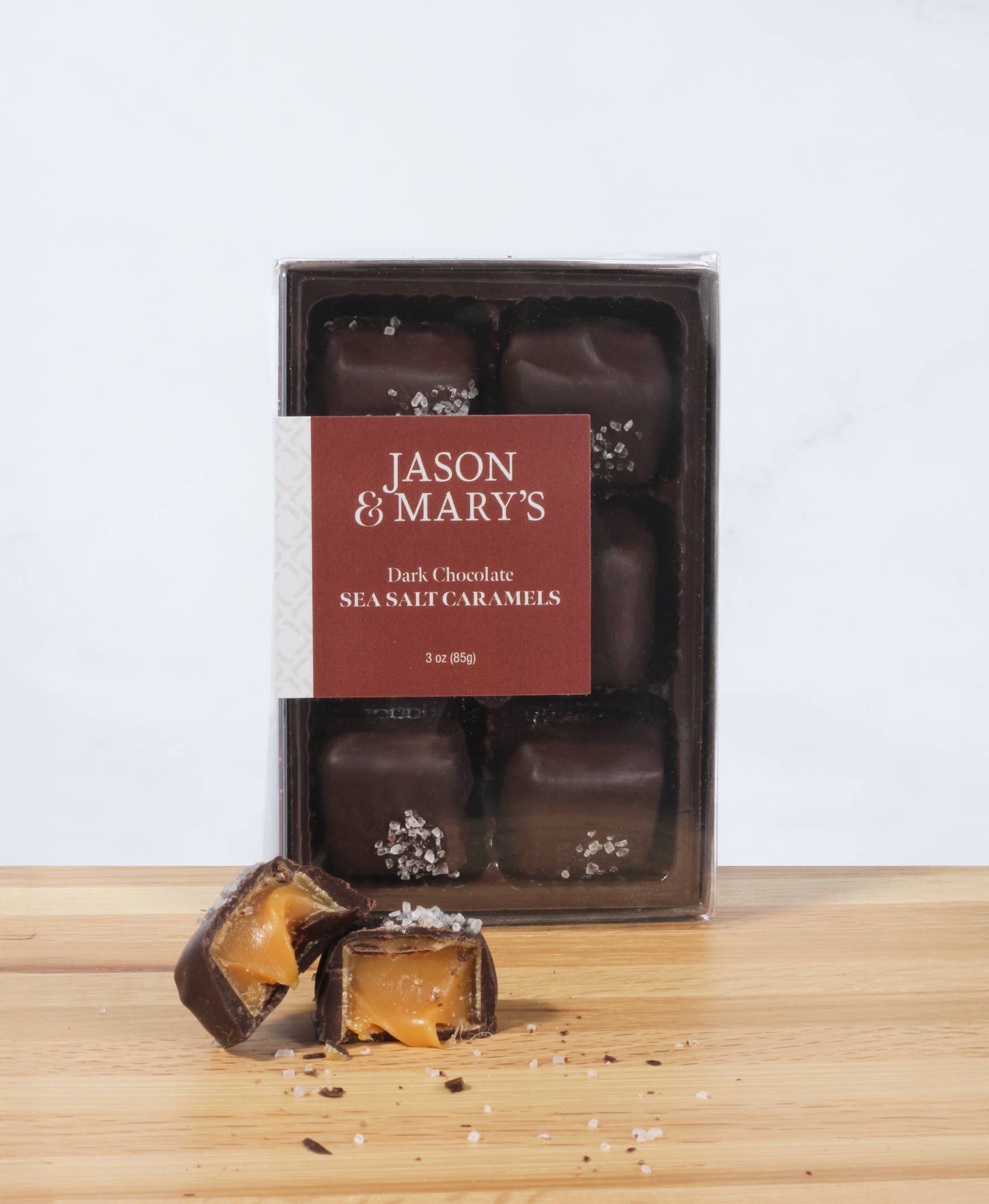 Dark Chocolate Sea Salt Caramels Gift Box