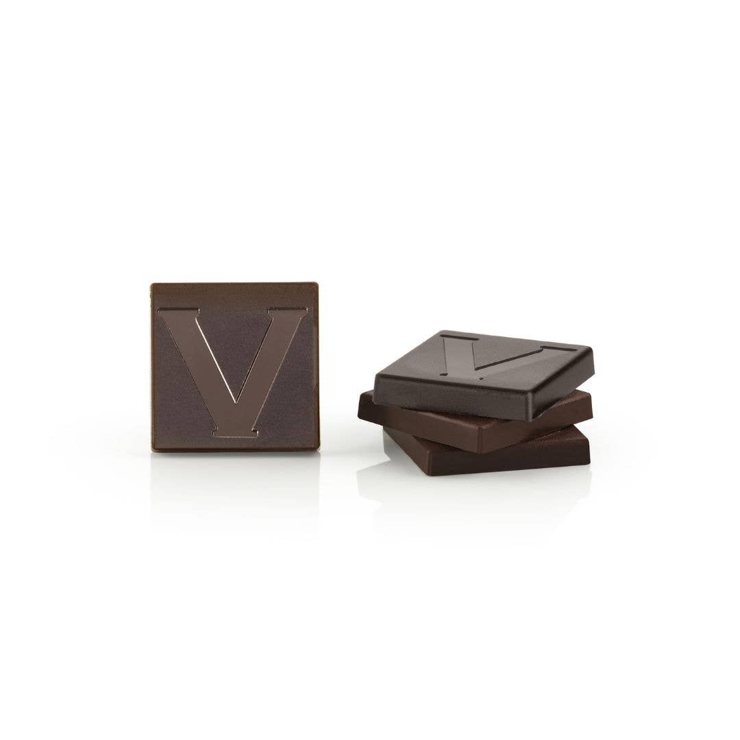 75% Dark Chocolate Mini Squares - Italian Gourmet Chocolate