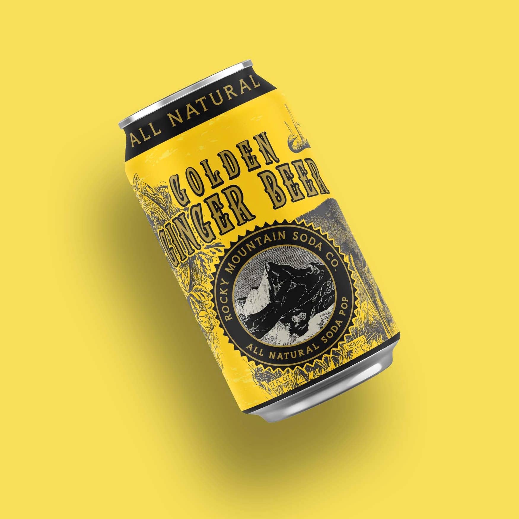 Golden Ginger Beer Soda Pop Cans