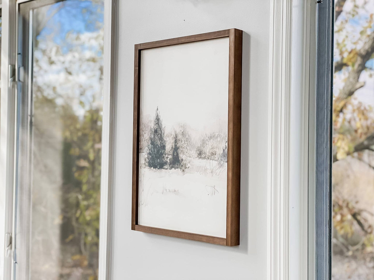 Winter Landscape | Winter Home Decor, Winter Wall Decor