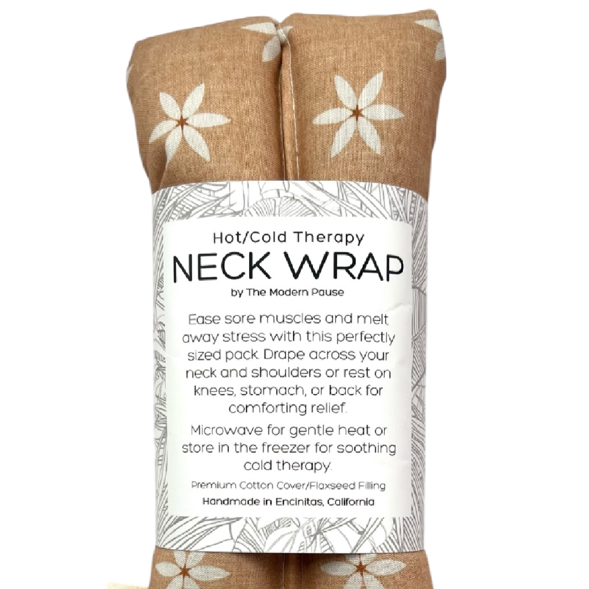 Neck Wrap - Floral in Clay