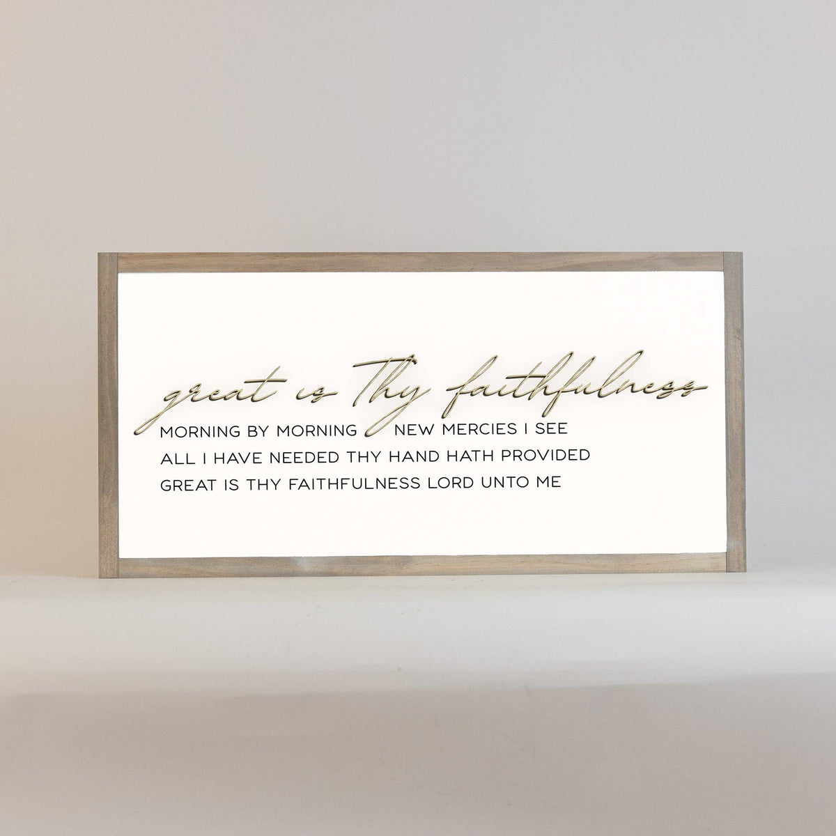 Great Is Thy Faithfulness | Wooden Cutout