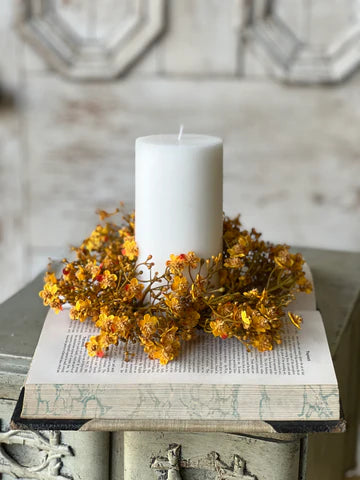 Emmeline Candle Ring | 9" | Maize | 3" inner