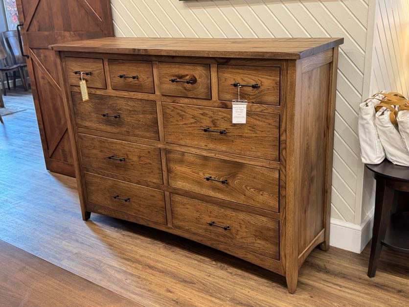 Rustic Hickory - Barn Floor Top 64" Dresser