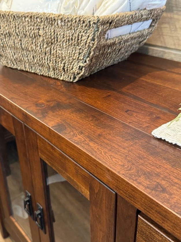 Rustic Cherry - Barn Floor Top 48" TV Stand