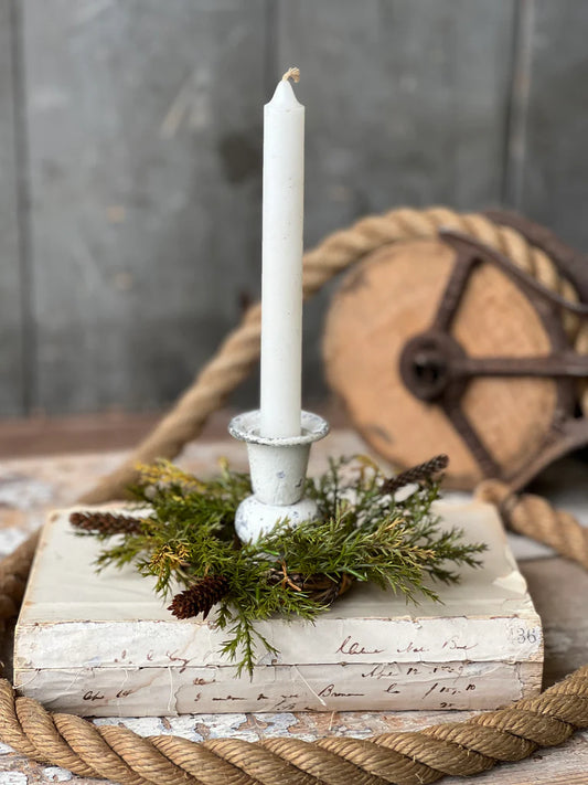 Prickly Pine Candle Ring | Moss | 2"