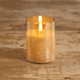 4" CHAMPAGNE GLASS 3D FLAME CANDLE