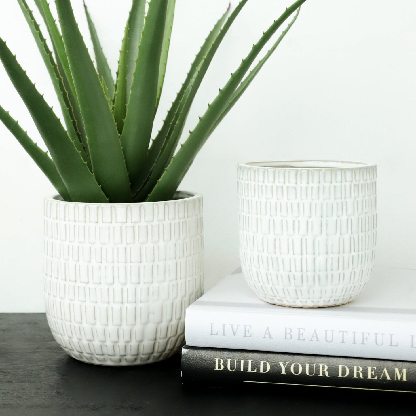 White Josee Planters | Sold Each