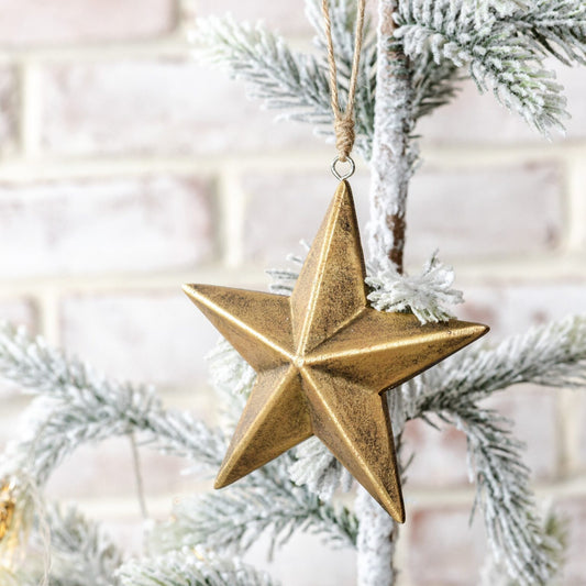 Gold Star Ornament