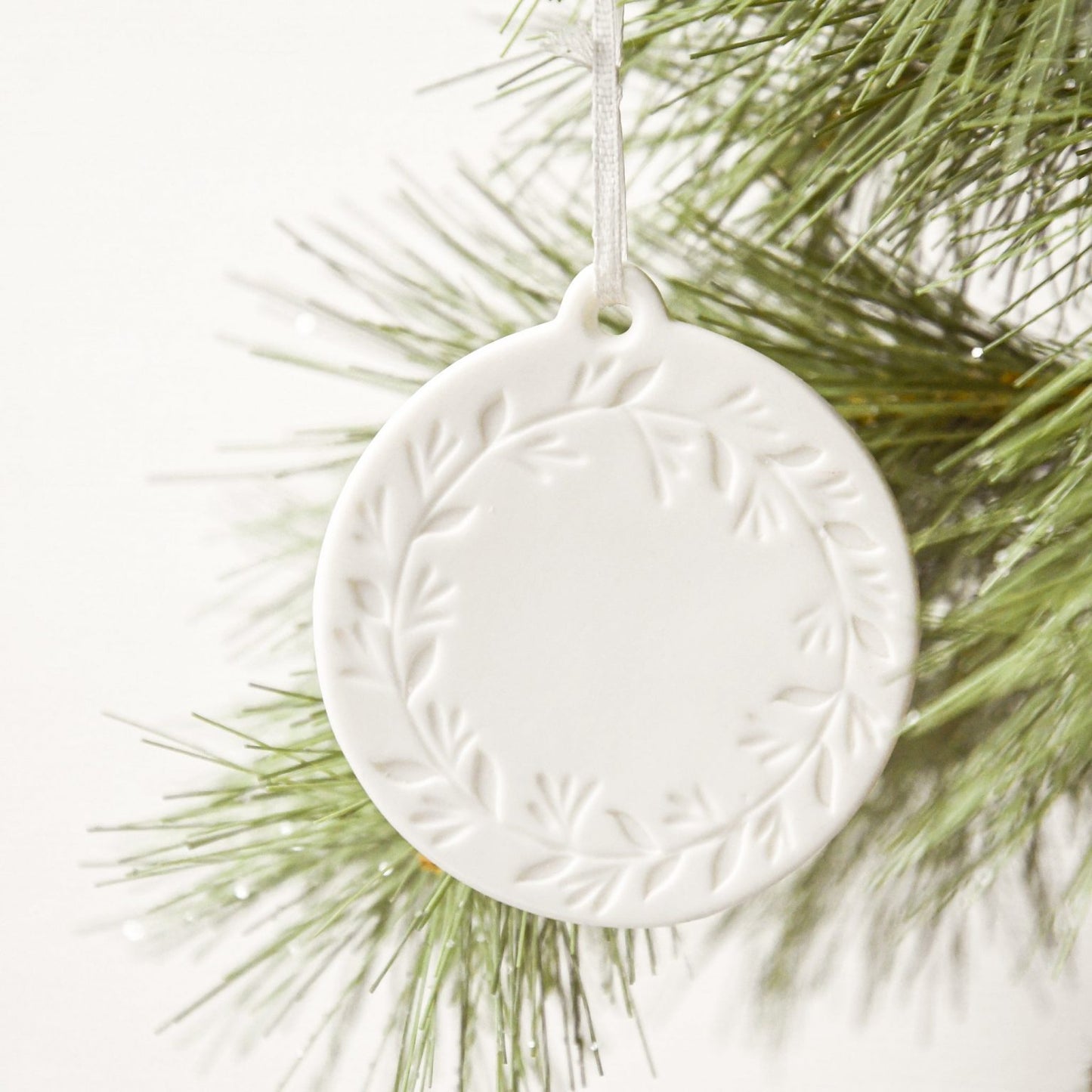 Wreath Stoneware Ornament