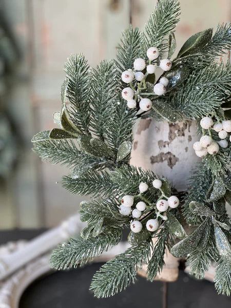 Calista Mistletoe Candle Ring | 11" | 4.5" inner