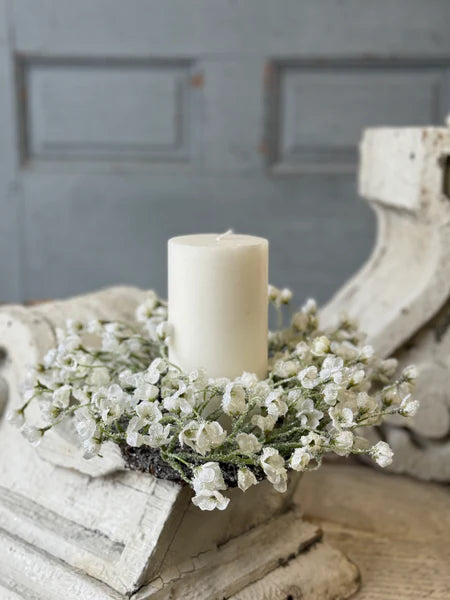 Frost Flower Candle Ring | 12"