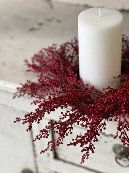 Frivolity Berry Candle Ring | 14"