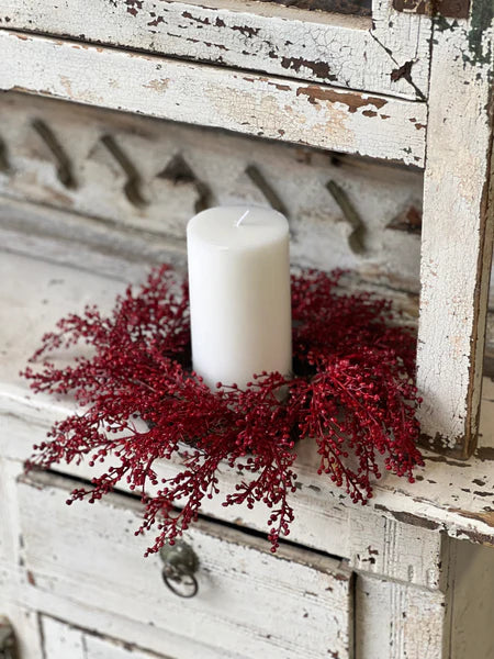 Frivolity Berry Candle Ring | 14"