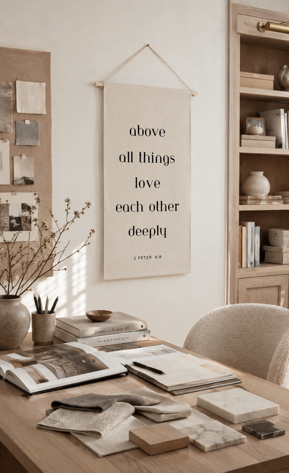 above all things love each other deeply | banner