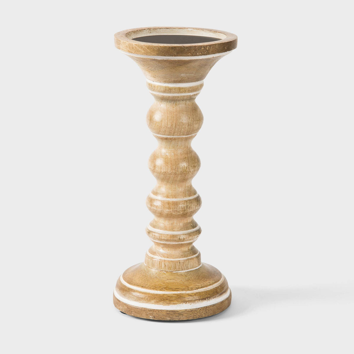 Willow in Whitewash Candle Holder Set of 3