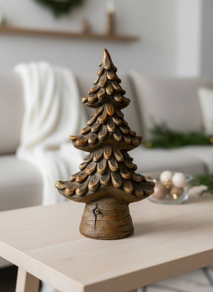 Resin Oak Tree 12in