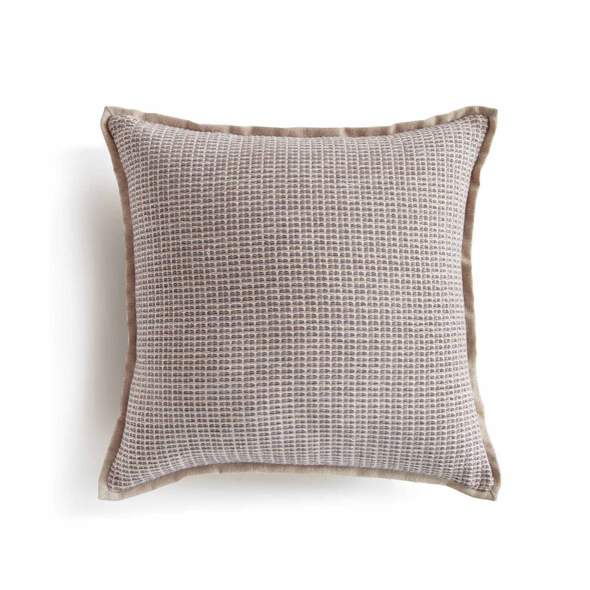 Sasha Square Indoor-Outdoor Pillow 20", Taupe Mocha